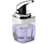 Dávkovač mýdla Simplehuman – 443 ml, hranatý, chrom BT1076