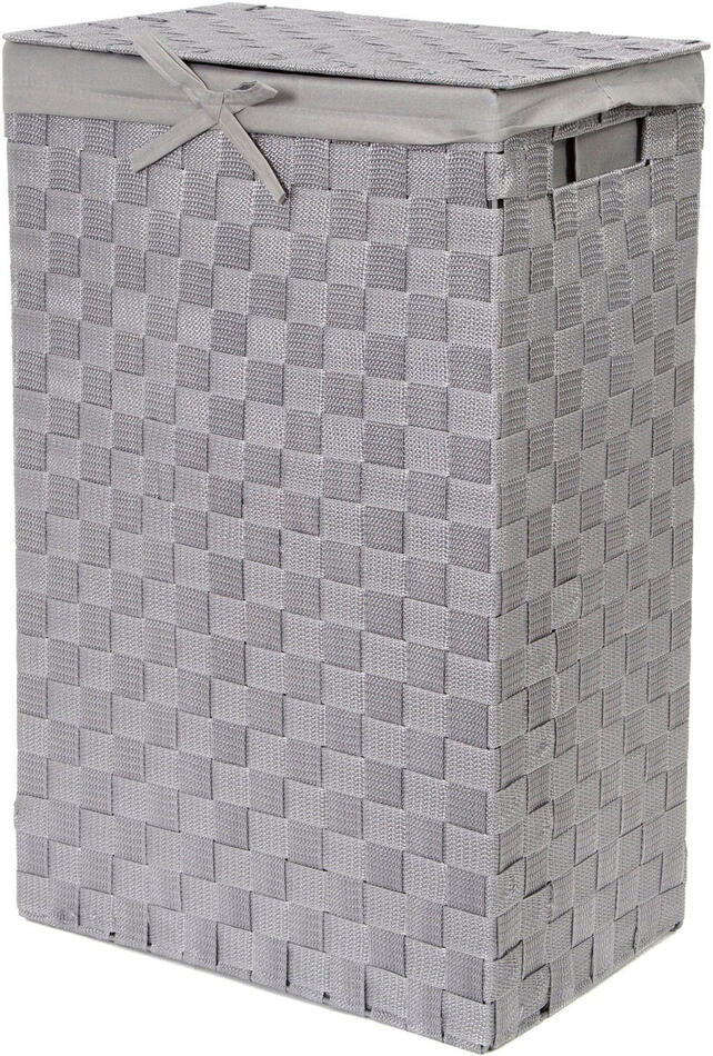 Koš na prádlo s víkem Compactor Stan, 55 L, 25 x 38 x 60 cm, šedý