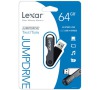 Lexar USB 64GB JumpDrive Twist Turn čern