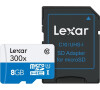 Lexar 8GB microSD 300x s adaptérem