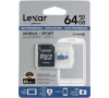Lexar 64GB microSD 300x s adaptérem