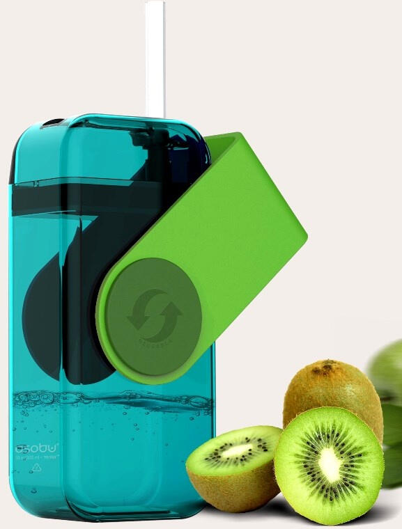 Dětská láhev ASOBU Drink Box 0,3 l, zelená
