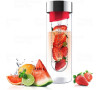 ASOBU skleněná láhev s infuserem FLAVOUR IT red&silver 480ml