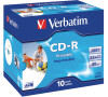 Disk Verbatim CD-R 700MB/80min. 52x, Printable, jewel box, 10ks