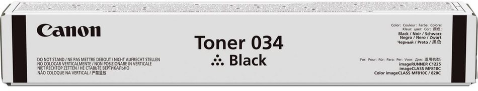 Canon originální toner 034 BK iR-C1225, C1225iF/ Černý (9454B001)