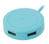 REMAX USB hub / RU-05 / výstup 3x USB 2.0 typ A samice / 1,5m / modrý (RU-05 blue)