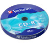 VERBATIM CD-R80 700MB/ 52x/ WRAP EXTRA PROTECTION/ 10pack/ bulk box (43725)