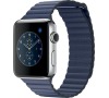 Apple Watch Series 2, 42mm Stainless Steel Case with Midnight Blue Leather Loop - Medium