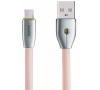REMAX datový kabel Knight / RC-043m / USB 2.0 typ A samec na USB 2.0 micro-B / 1m / růžový - stříbrný (RC-043m silver)