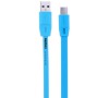 REMAX datový kabel Full speed / USB 2.0 typ A samec na USB 2.0 micro-B / 2m / modrý (RC-Full m blue)