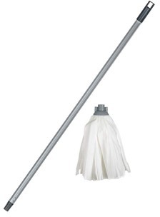 Mop ekologický 110 g s tyčí 120 cm, hrubý závit