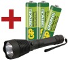 LED svítilna plastová, 1x LED 3W, na 3x AA