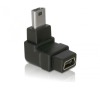 Adaptér USB mini B 5-pin 90° samec na USB mini B samice (65097)