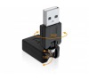 Delock otáčecí adaptér USB -A samec/samice (65260)