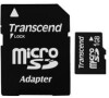 Transcend 1GB microSD paměťová karta (s adaptérem) (TS1GUSD)