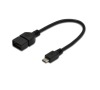 Digitus Adaptérový kabel USB 2.0, OTG, typ micro B - A , 0,2m (AK-300309-002-S)