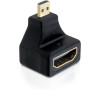Delock adaptér High Speed HDMI s Ethernetem - micro D samec > A samice, pravoúhlý (65270)