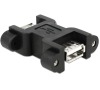 Delock adaptér USB 2.0 typ typ samice> USB A samice s maticemi (65559)