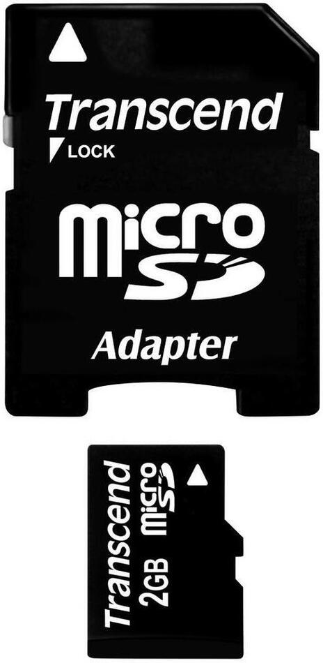 Transcend 2GB microSD paměťová karta (bez adaptéru) (TS2GUSDC)