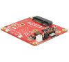 Delock konvertor Raspberry Pi USB Micro-B samice / USB pin header > mSATA 6 Gb/s (62648)