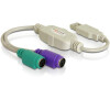 DeLock Konvertor USB->2x PS/2 kabelová verze (61244)