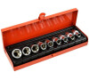 Sada hlavic torx, 9ks, E10-E24, 1/2" GEKO