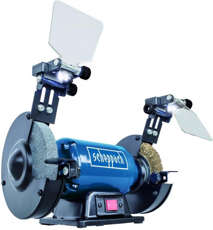 Dvoukotoučová bruska Scheppach SM 150 LB, kotouč/kartáč