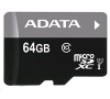 ADATA Micro SDXC karta 64GB UHS-I Class 10 + SD adaptér, Premier