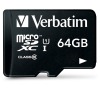 VERBATIM micro SDXC 64GB Class 10 + adaptér