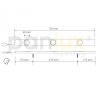 Panlux DORIS 50LED stolní lampička,  50LED, černá - teplá bílá