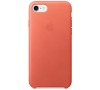 Apple Leather Case pro iPhone 7 - Geranium (mq5f2zm/a)