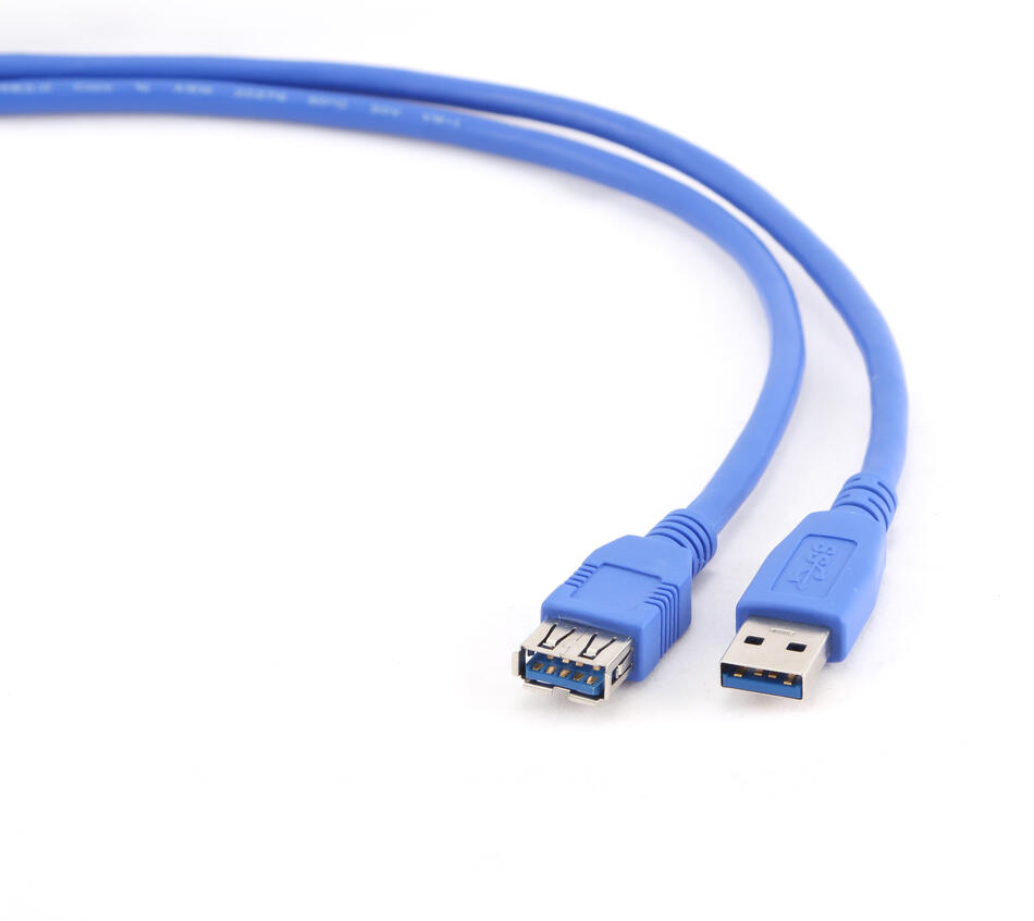 Gembird kabel USB A-A 1,8m USB 3.0 prodlužovací, modrý (CCP-USB3-AMAF-6)