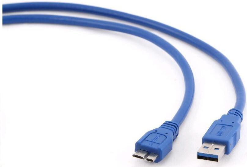Gembird kabel USB A-B micro 1,8m 3.0, modrý (CCP-mUSB3-AMBM-6)