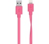 BELKIN MixIt Flat Lightning kabel, 1,2m, růžový