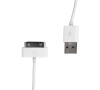 WE Datový kabel iPhone 4 30cm bílý (09972)
