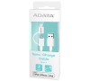 ADATA Lightning/MicroUSB kabel MFi 2v1 bílý (AMFI2IN1-100CM-CWH)