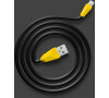 Datový kabel ALIEN, micro USB,barva černo-žlutá (AA-1137)