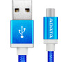 ADATA Micro USB kabel pletený 1m modrý (AMUCAL-100CMK-CBL)