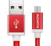 ADATA Micro USB kabel pletený 1m červený (AMUCAL-100CMK-CRD)