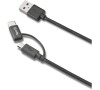 CELLY USB kabel s konektorem microUSB - USB typu C (USBCMICRO)