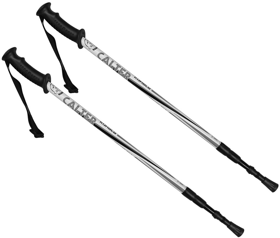 Trekingové hole CALTER® KOHALA, 3-dílné, pár, bílé