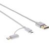 USB kabel Sencor SCO 522-015 WH USB A/M-Micro B/C
