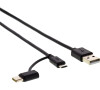 USB kabel Sencor SCO 522-015 BK USB A/M-Micro B/C