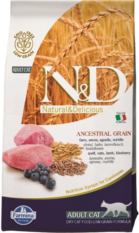 N&D Low Grain Cat Adult Lamb & Blueberry 10 kg