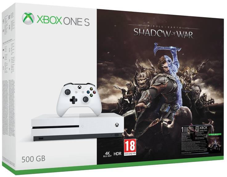 Xbox One S 500GB Middle-Earth: Shadow of War