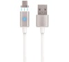 Datový kabel Forever micro USB 1m 2A s magnetickým konektorem bílý