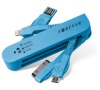DATOVÝ KABEL TFO PRO APPLE IPHONE 4/5/microUSB - MODRÝ Forever