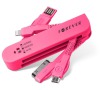 DATOVÝ KABEL TFO PRO APPLE IPHONE 4/5/microUSB - RŮŽOVÝ Forever
