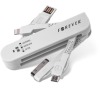 DATOVÝ KABEL TFO PRO APPLE IPHONE 4/5/microUSB - BÍLÝ Forever