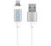 Datový kabel Forever s magnetickou redukcí pro iPhone 5 bílý